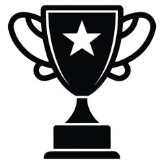 gold cup isolated on white