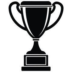 gold cup isolated on white