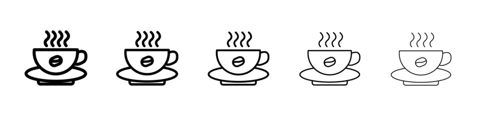 coffee cup vector outline symbol or illustration