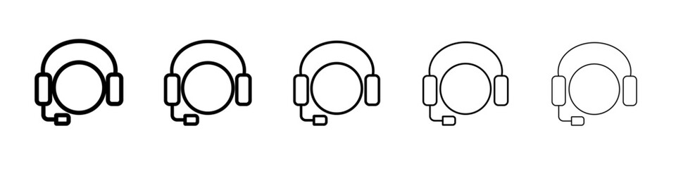 customer service icon vector outline symbol or illustration