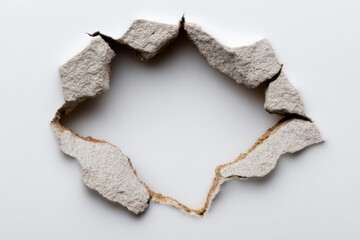 Cracked wall texture revealing hidden spaces creating a unique visual perspective of construction and design for innovative urban development and minimalist architecture aesthetics