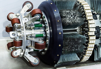 Oil and gas pipeline inspection robot
