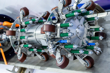 Fototapeta premium Oil and gas pipeline inspection robot