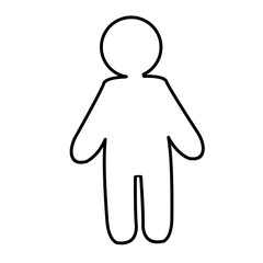  thin and fat body vector
