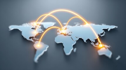 A diplomatic illustration symbolizing the complexity of modern foreign relations