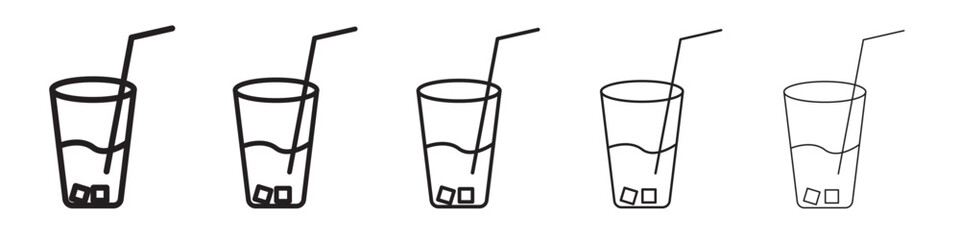 drink icon vector outline symbol or illustration