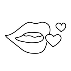 Vector icon lips