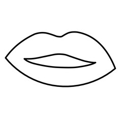 Vector icon lips