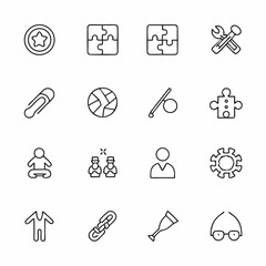 Fototapeta premium adaptability and flexibility icon pack 