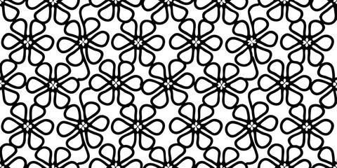 Intricate Floral Pattern: An elegant, monochromatic pattern of interlaced floral motifs, offering a classic and versatile design, perfect for various applications.