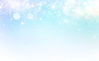 水色のキラキラの背景素材