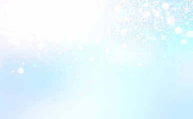 Fototapeta premium 水色のキラキラの背景素材