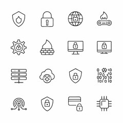 firewall and cyber protection icons                (1)