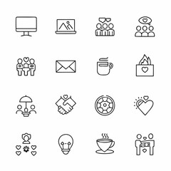 freelance and gig economy business icons      