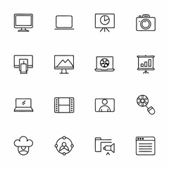 laptop and desktop computer icon pack         