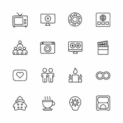 smart tv and media center icons             (1)