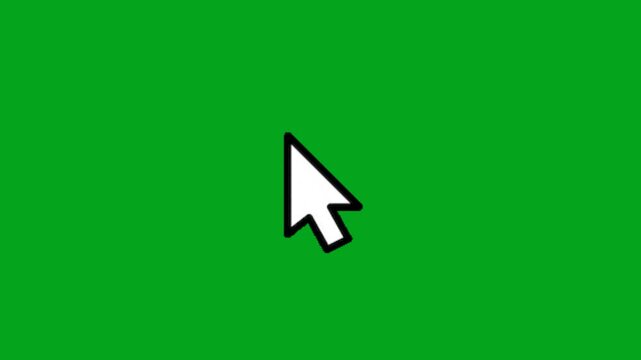 click animation on green screen