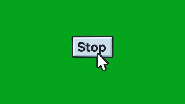 click animation on green screen