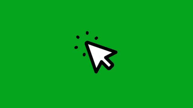 click animation on green screen