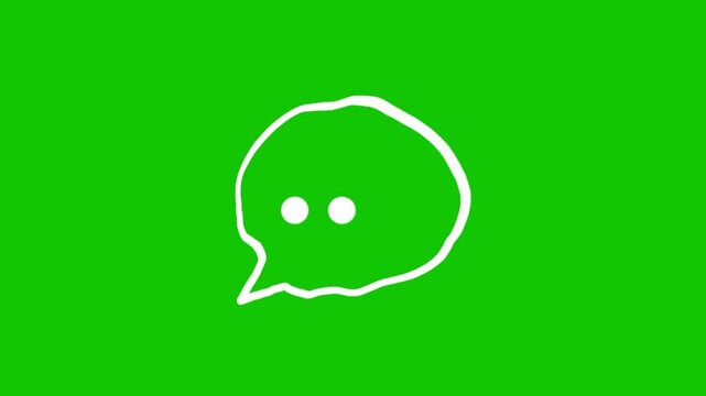 vector illustration of bubble chat