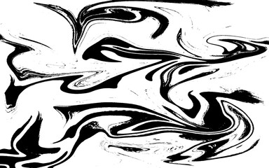 Black fluid wavy abstract lines background. Design illustration for decoration, wall decor, wallpaper, cover, banner