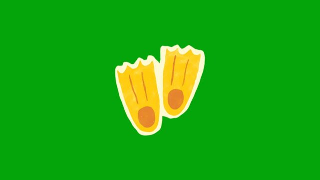 animation of flippers