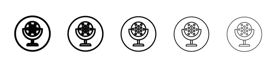Fototapeta premium laser lamp icon vector outline symbol or illustration