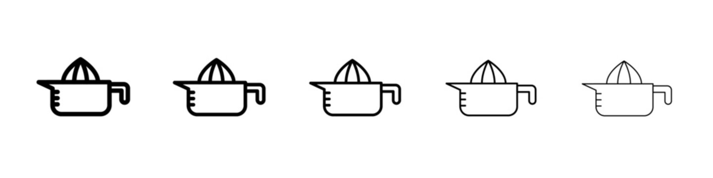 Lemon squeezer icon vector outline symbol or illustration