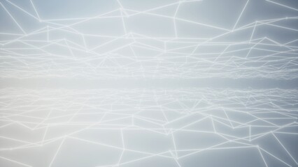 Abstract Light Network with Geometric Lines in digital technology Background