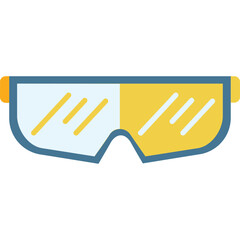 Obraz premium safety googles vector flat illustration