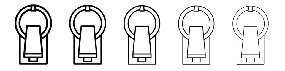 MRI icon vector outline symbol or illustration