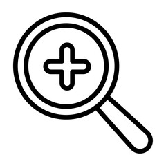 Fototapeta premium Zoom Out Vector Line Icon Design