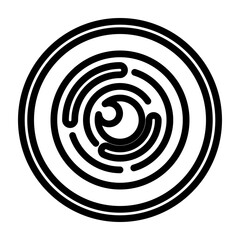 Camera Lens Vector Line Icon Design