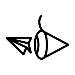 Direct Vision Vector Line Icon Design