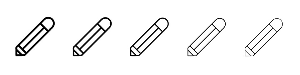 Fototapeta premium pencil icon vector outline symbol or illustration