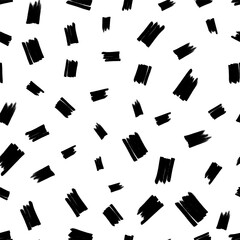 Seamless pattern with hand drawn scribble smears