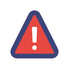 Alert Symbol Vector Graphic on Transparent Background for Web and Graphic Design