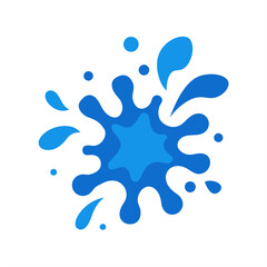 Varied Water Splash Vector Pack Illustration on White Background for Web and Graphic Design