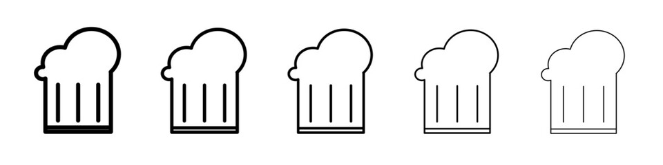 toque icon vector outline symbol or illustration