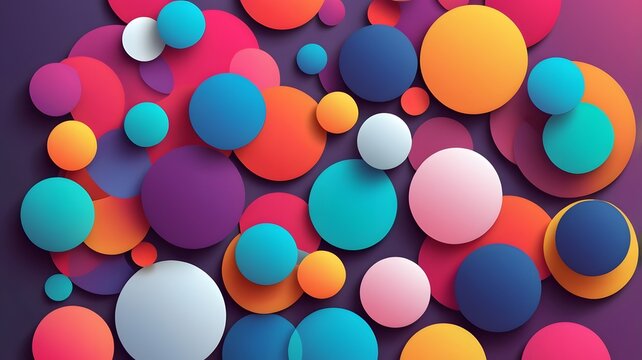 Vibrant Color Bubbles Background