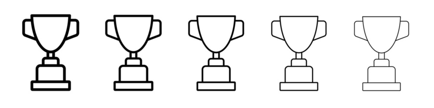 tropy icon vector outline symbol or illustration