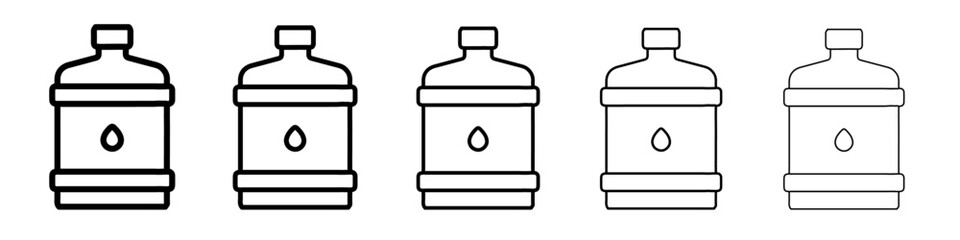 water gallon icon vector outline symbol or illustration