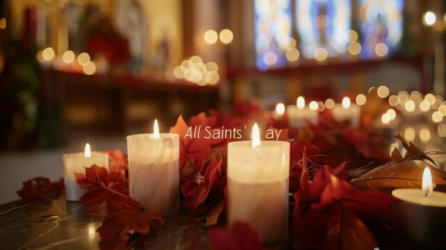 Saints' reverence: All Saints' Day, sacred commemoration, holy tribute, divine recognition, saintly honor, prayerful reflection, spiritual observance, ritual practice, revered individuals, 