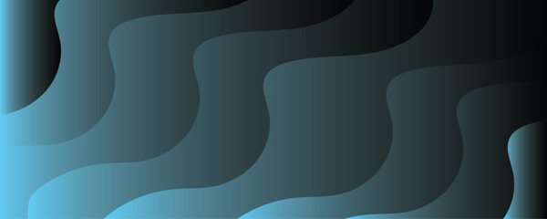 Abstract gradient background with undulating wave-like patterns in shades of blue. Smooth, flowing, Diagonal bands are soft-edged. Cool and modern futuristic, sleek appearance with subtle lighting.