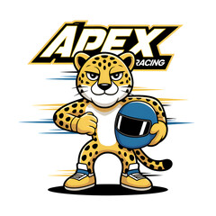 Apex Cheetah Racer with Helmet