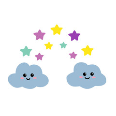 celestial bodies cartoon illustration