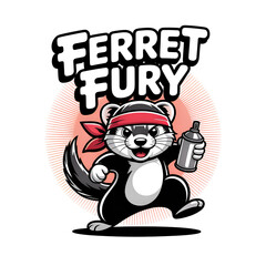 Ferret with Spray Paint - Ferret Fury Style