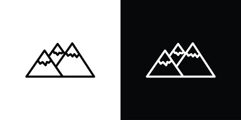 Mountain icon vector, Symbol, logo illustrations