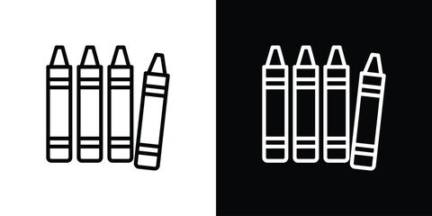 Crayon icon vector, Symbol, logo illustrations
