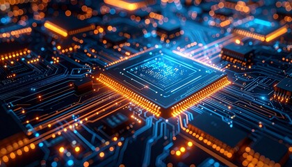 Fototapeta premium electronic circuit board